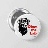 Obey the Lab Ronde Button 5,7 Cm (Voorkant /achterkant)