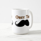 Obey The Mustache Koffiemok (Voorkant rechts)