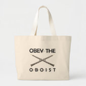 Obey the Oboist Grote Tote Bag (Voorkant)