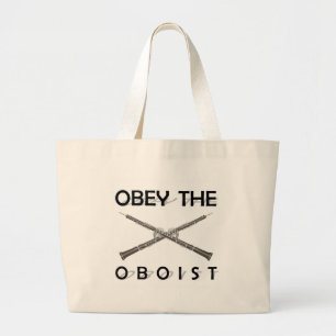 Obey the Oboist Grote Tote Bag