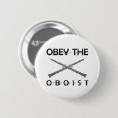 Obey the Oboist Ronde Button 5,7 Cm (Voorkant /achterkant)