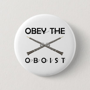 Obey the Oboist Ronde Button 5,7 Cm