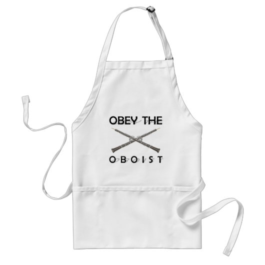 Obey the Oboist Standaard Schort (Voorkant)