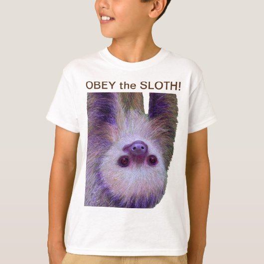 Obey The Sloth. T-shirt (Voorkant)