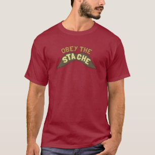Obey the Stache T shirt
