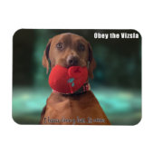 Obey the Vizsla Chewy Pet Magneet (Horizontaal)