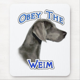 Obey the Weimaraner Muismat