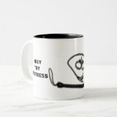 OBEY THEMA TWEEKLEURIGE KOFFIEMOK (Voorkant links)