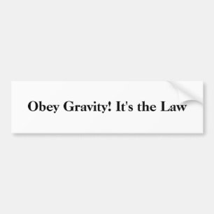 Obey Zwaarte! Bumpersticker