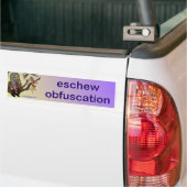 obfuscatie van eschew bumpersticker (Op Truck)