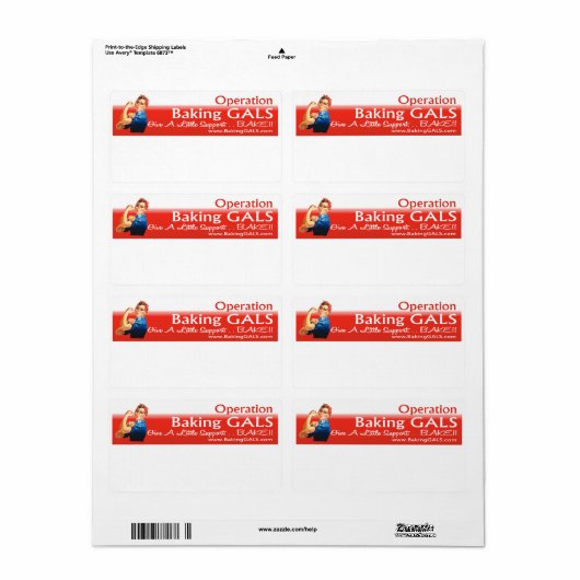 OBG Logo Verzendlabels Etiket (Full Sheet)