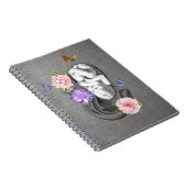 OBGYN Anatomie Floral Art Womb Baby Design 1 Notitieboek (Rechterzijde)