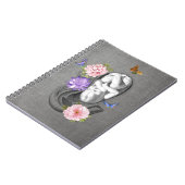 OBGYN Anatomie Floral Art Womb Baby Design 1 Notitieboek (Linkerzijde)