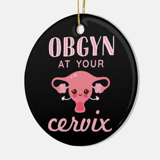 OBGYN bij Uw Cervix Keramisch Ornament (Links)