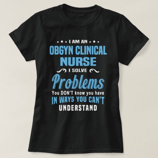 OBGYN Clinical Nurse T-shirt (Design voorkant)