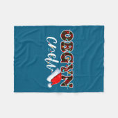 Obgyn Crew Christmas Lights Santa Hat  Fleece Deken (Voorkant (Horizontaal))