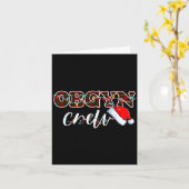 Obgyn Crew Christmas Lights Santa Hat  Kaart (Gele Bloem)