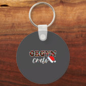 Obgyn Crew Christmas Lights Santa Hat  Sleutelhanger (Voorkant)