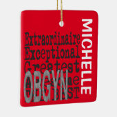 OBGYN Extraordinaire CUSTOM Keramisch Ornament (Rechts)