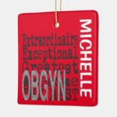 OBGYN Extraordinaire CUSTOM Keramisch Ornament (Links)