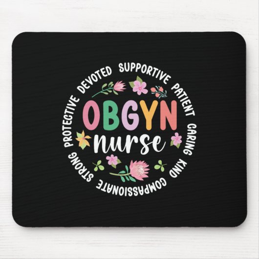 Obgyn Nurse Appreciation Circle Obgyn Nurse Obgyn Muismat (Voorkant)