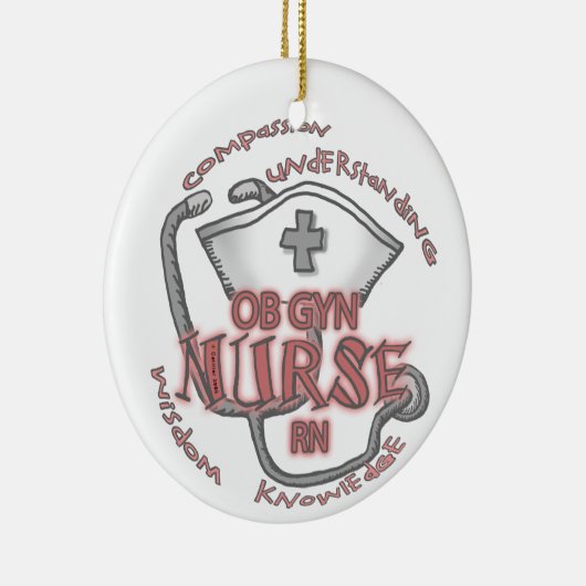 ObGyn Nurse Axiom Keramisch Ornament (Rechts)