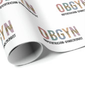 OBGYN Obstetricist Gynaecoloog Leopard Print Cadeaupapier (Rol Hoek)