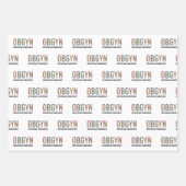 OBGYN Obstetricist Gynaecoloog Leopard Print Inpakpapier Vel (Voorkant)