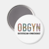 OBGYN Obstetricist Gynaecoloog Leopard Print Magneet (Voorkant / Achterkant)