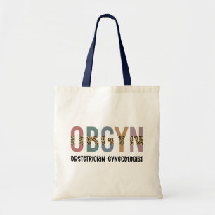 OBGYN Obstetricist Gynaecoloog Leopard Print Tote Bag