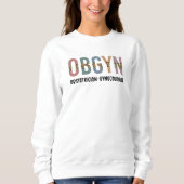 OBGYN Obstetricist Gynaecoloog Leopard Print Trui (Voorkant)