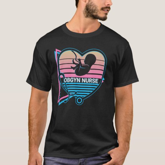 Obgyn Retro OBGYN Nurse T-shirt (Voorkant)