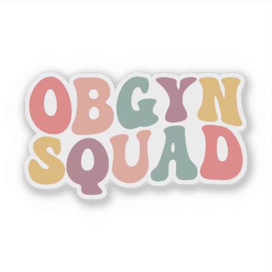 Obgyn squad Nurse Sticker (Voorkant)