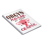 OBGYN verpleegster bij uw Kantoor Notitieboek (Rechterzijde)