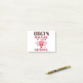 OBGYN verpleegster bij uw Kantoor Post-it® Notes (Op bureau)