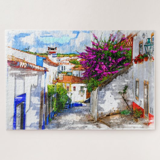 Obidos Flowers Puzzle Legpuzzel (Horizontaal)