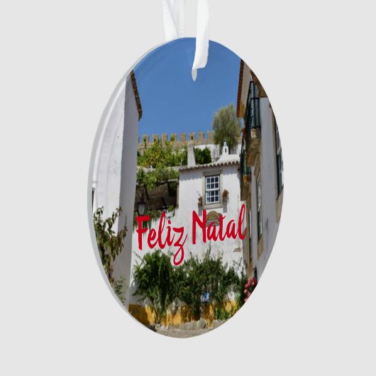 Obidos, Panoramisch kerstversiering Ornament (voorkant)