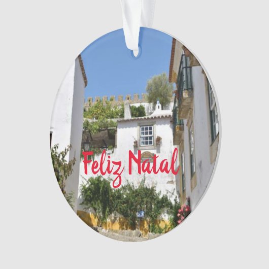 Obidos, Panoramisch kerstversiering Ornament (voorkant)