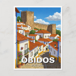 Obidos Portugal Reizen Briefkaart