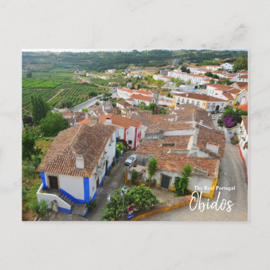 Obidos Village-The Real Portugal Briefkaart (Voorkant)