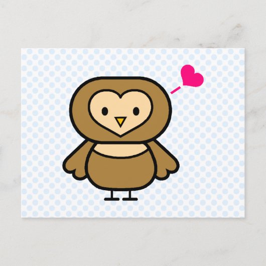 Obie Owl Briefkaart (Voorkant)