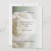 Obituarium, begrafenisuitnodiging bedankkaart (Voorkant)