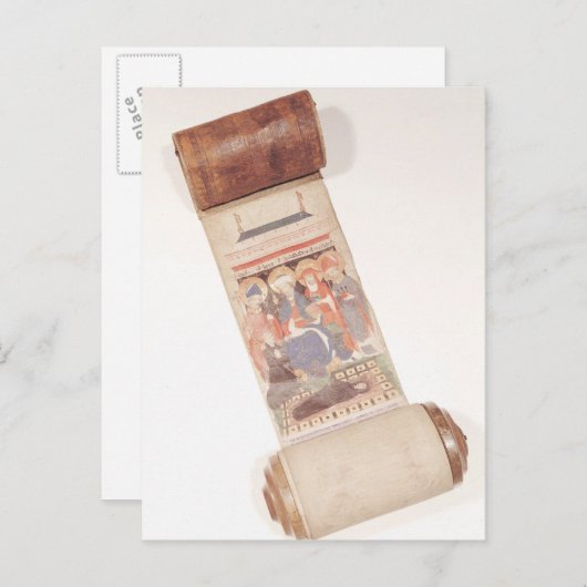 Obituary scroll, 1406 briefkaart (Voorkant / Achterkant)