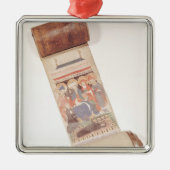 Obituary scroll, 1406 metalen ornament (Voorkant)