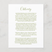 Obituire insteekkaart (Voorkant)