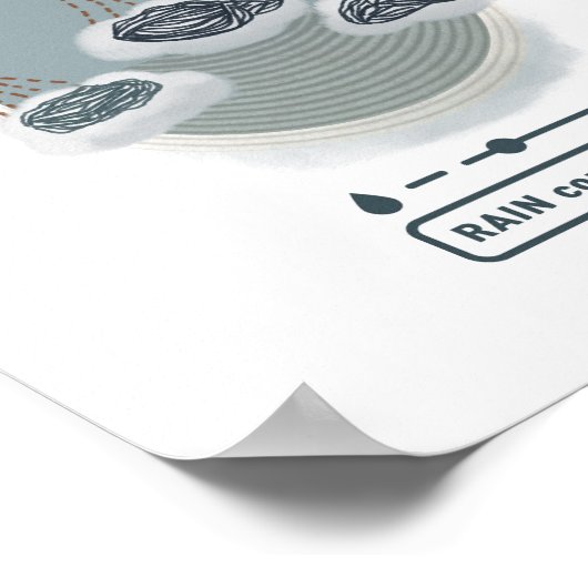 Object_2_poster matte van de regelmeter voor regen poster (Hoek)