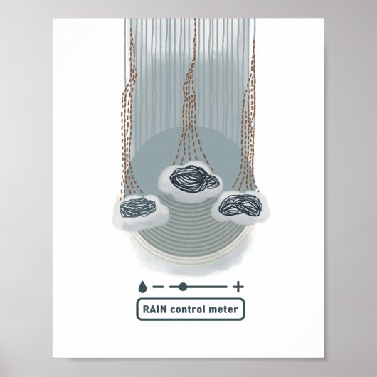 Object_2_poster matte van de regelmeter voor regen poster (Voorkant)