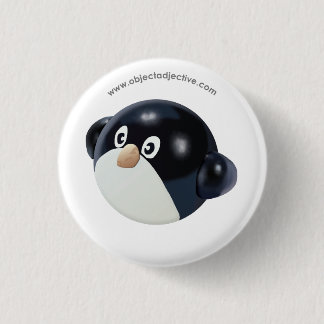 Object Adjective Penguin Ronde Button 3,2 Cm