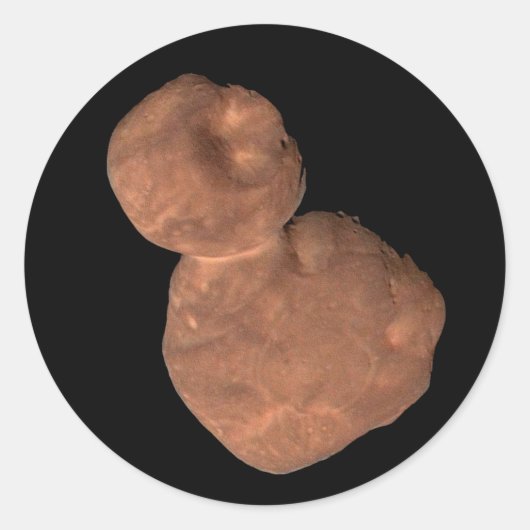 Object Arrokoth Kuiper Belt Ronde Sticker (Voorkant)