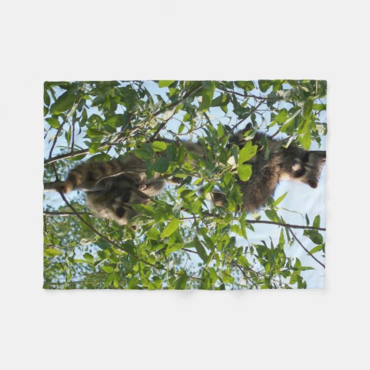 Object met schattige wilde dieren fleece deken (Voorkant (Horizontaal))